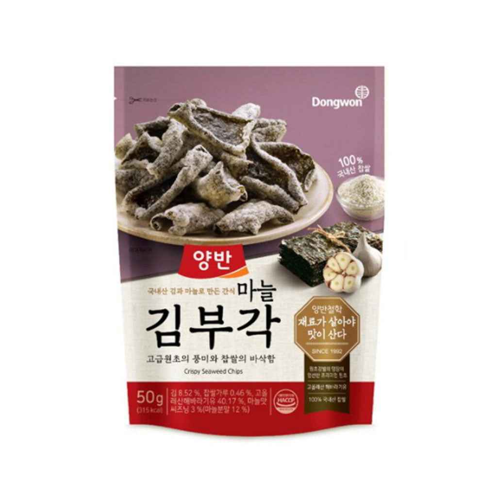 CRISPY SEAWEED CHIPS WITH GARLIC 50g